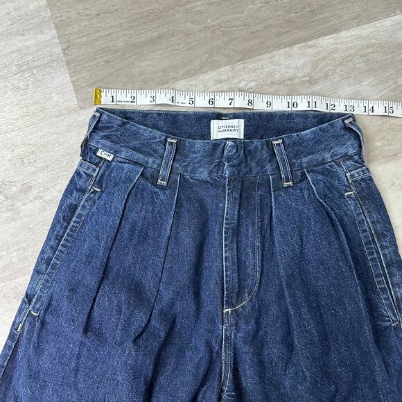 Citizens of Humanity Petra Pleated Wide Leg Jeans in Eden  Size 23 - Picture 5 of 11